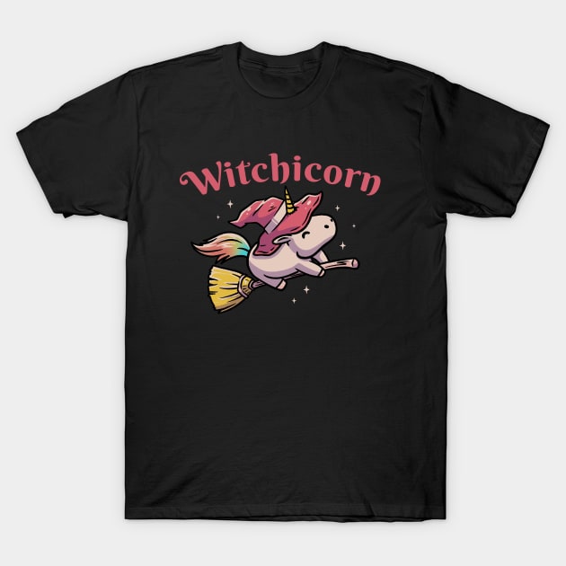 Witchicorn Funny Cute Spooky T-Shirt by eduely